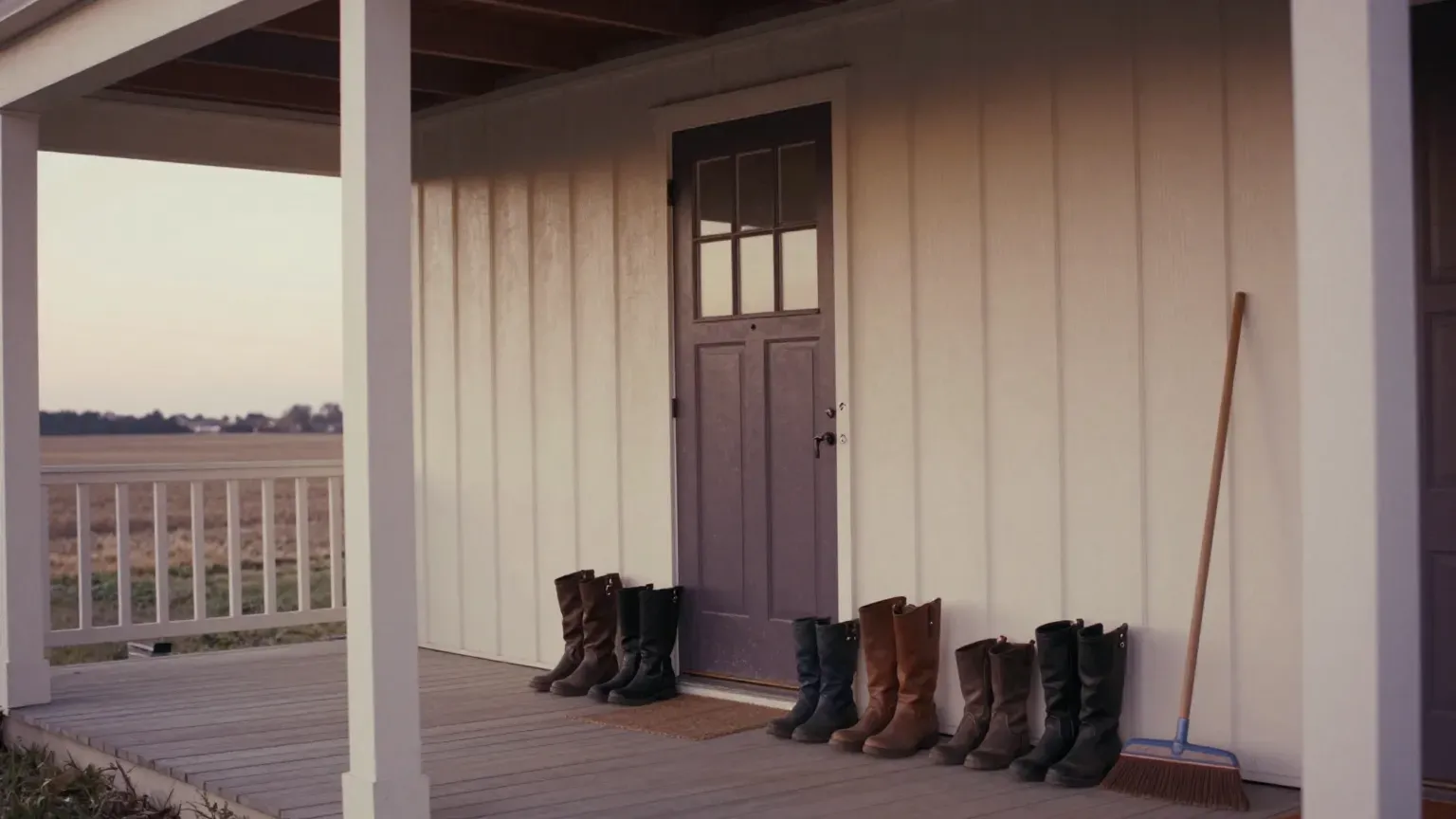 guide header — a farmhouse porch with several pairs of boots by the door